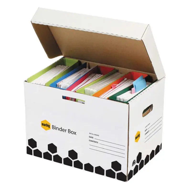 corrugated file storage boxes